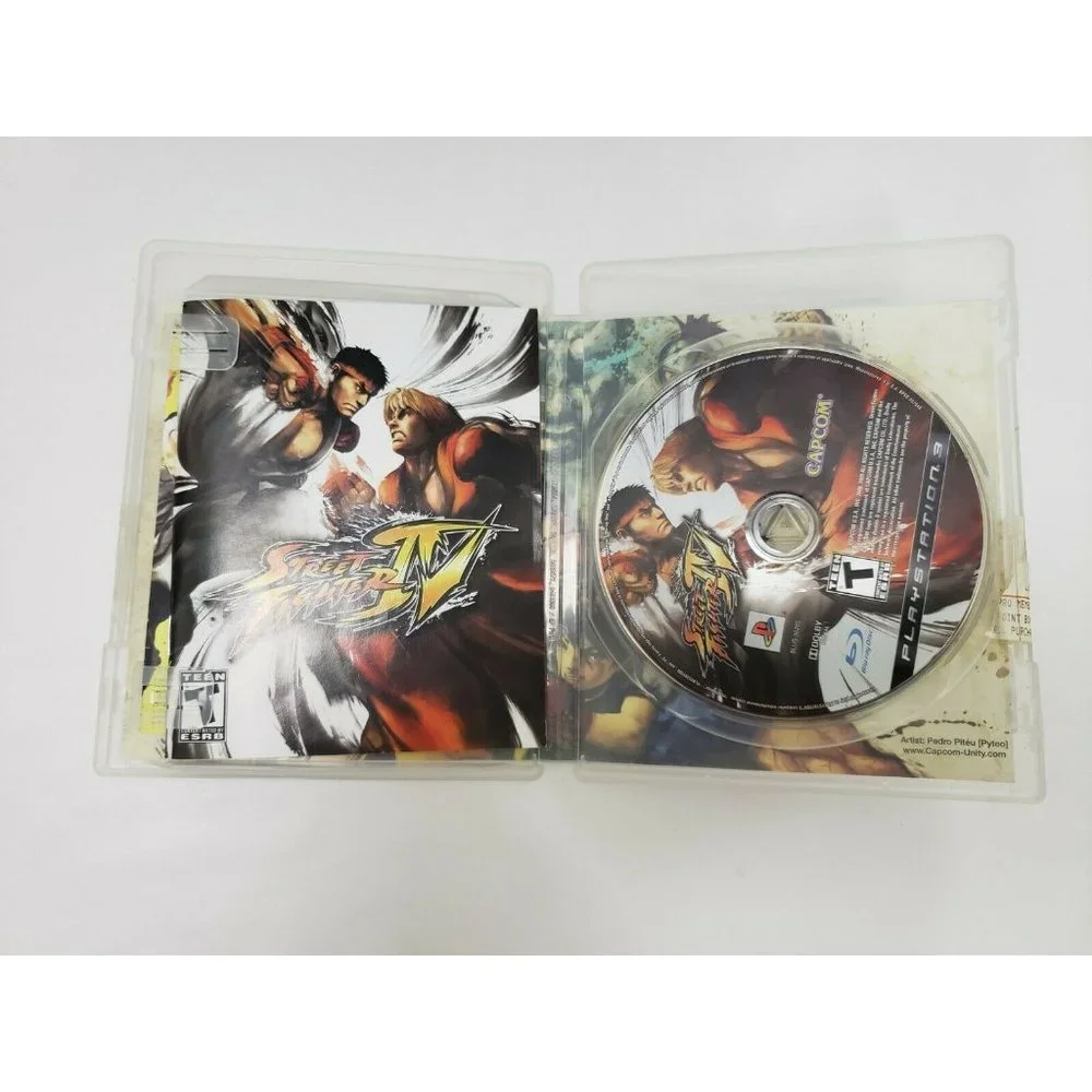Street Fighter IV 4 (PlayStation 3 PS3 MINT Complete CIB Manual Black Label‎